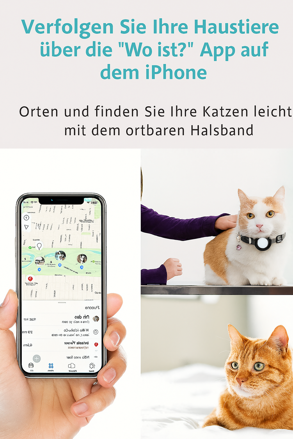 AirTag halsband für Katzen