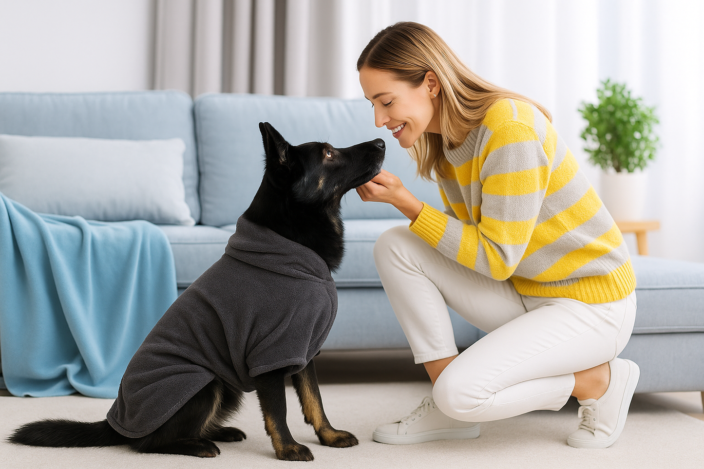 Schnelltrocknender Hundemantel
