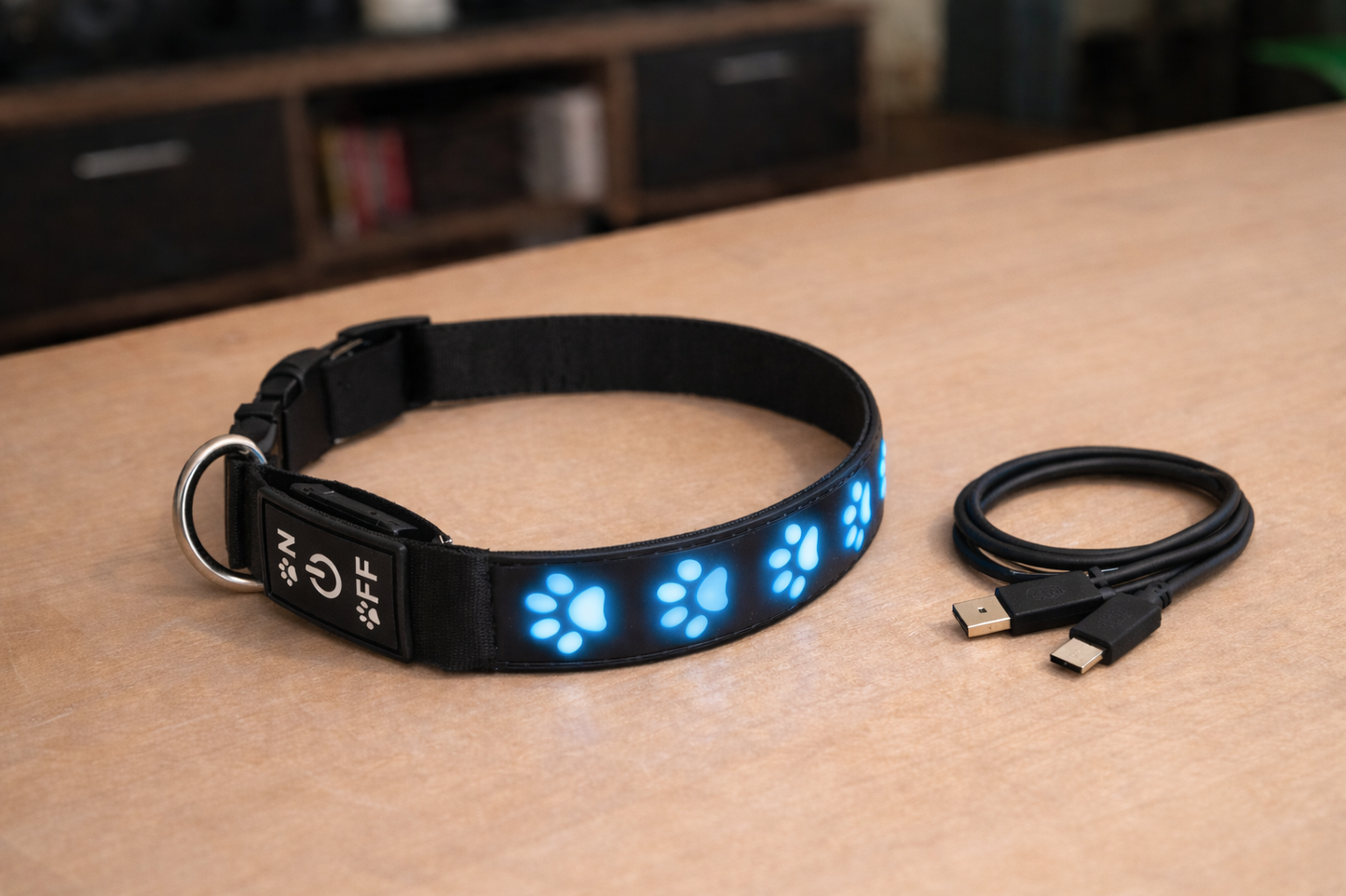 LED-Halsband für Hunde – Sichtbar & sicher | Herzpfoten