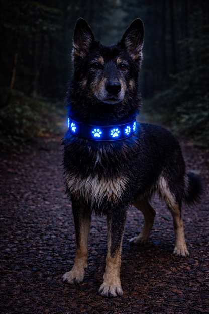 LED-Halsband für Hunde – Sichtbar & sicher | Herzpfoten